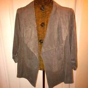 Alfani Faux Suede Blazer (2X)